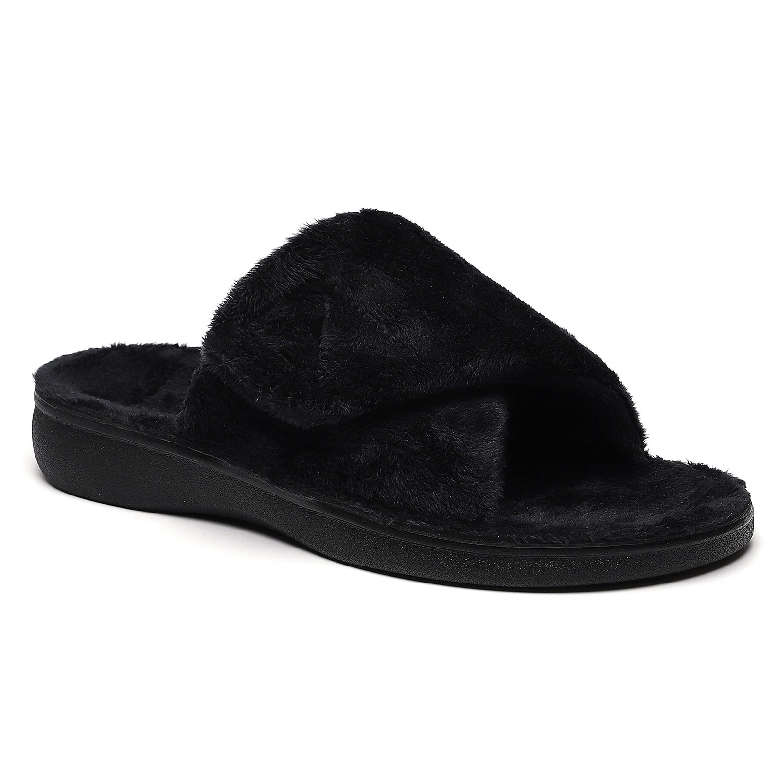 Women’s Plantar Fasciitis Fuzzy House Orthopedic Adjustable Slippers With Arc…