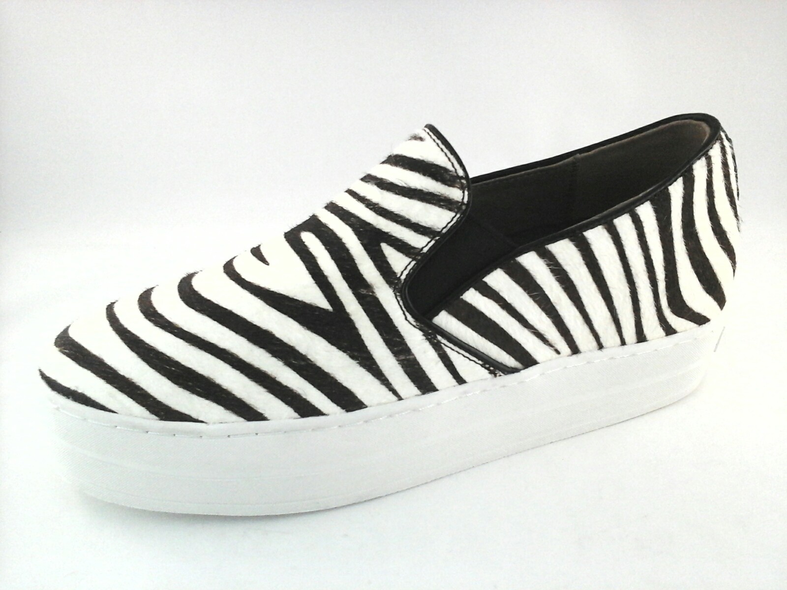 Skechers Rise Fit Womens Platform Zebra Leather Studded Back Slip-Ons US 9.5 New