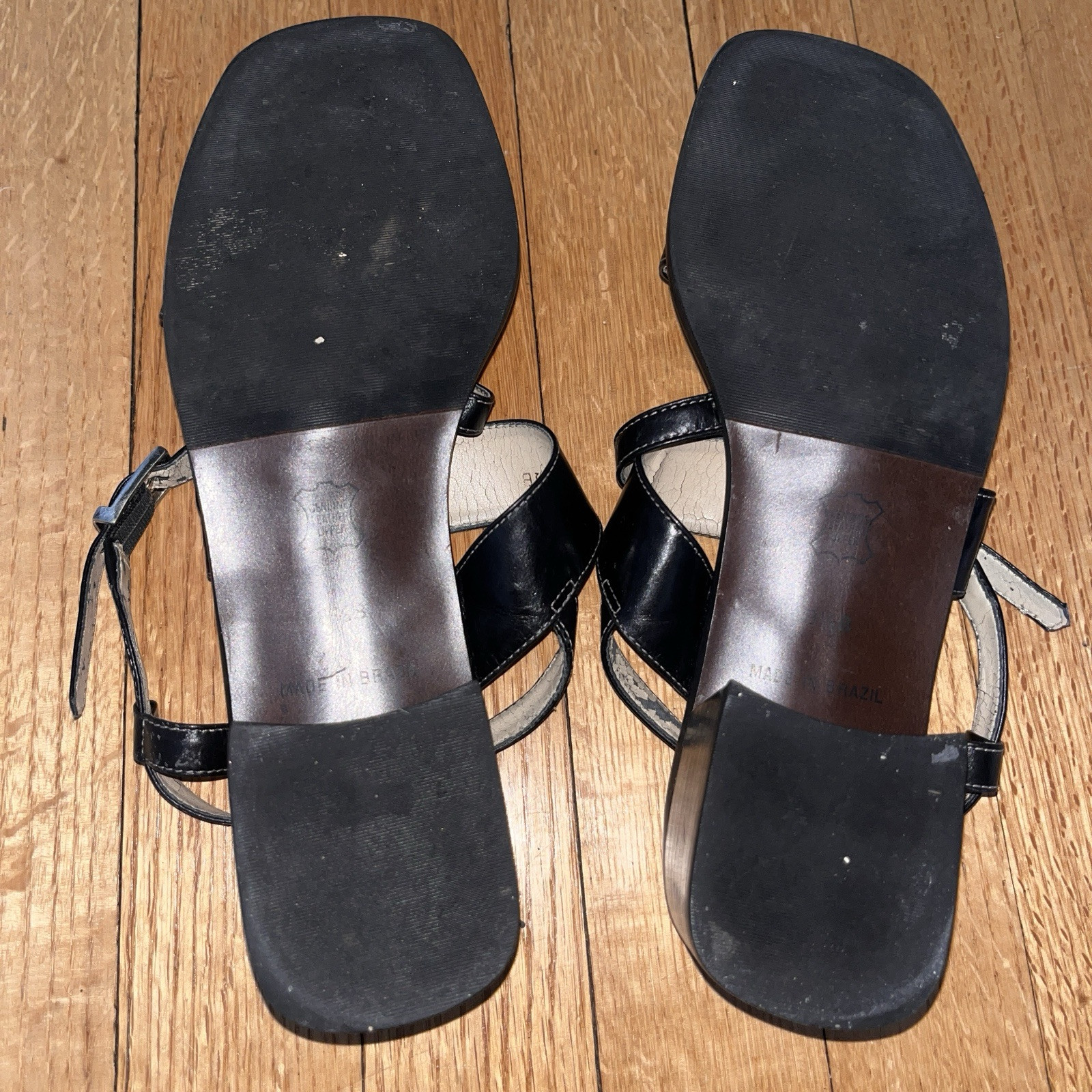 talbots Leather sandals size 8.5 B 90s Cool Mom Whimsical Summer Shoes