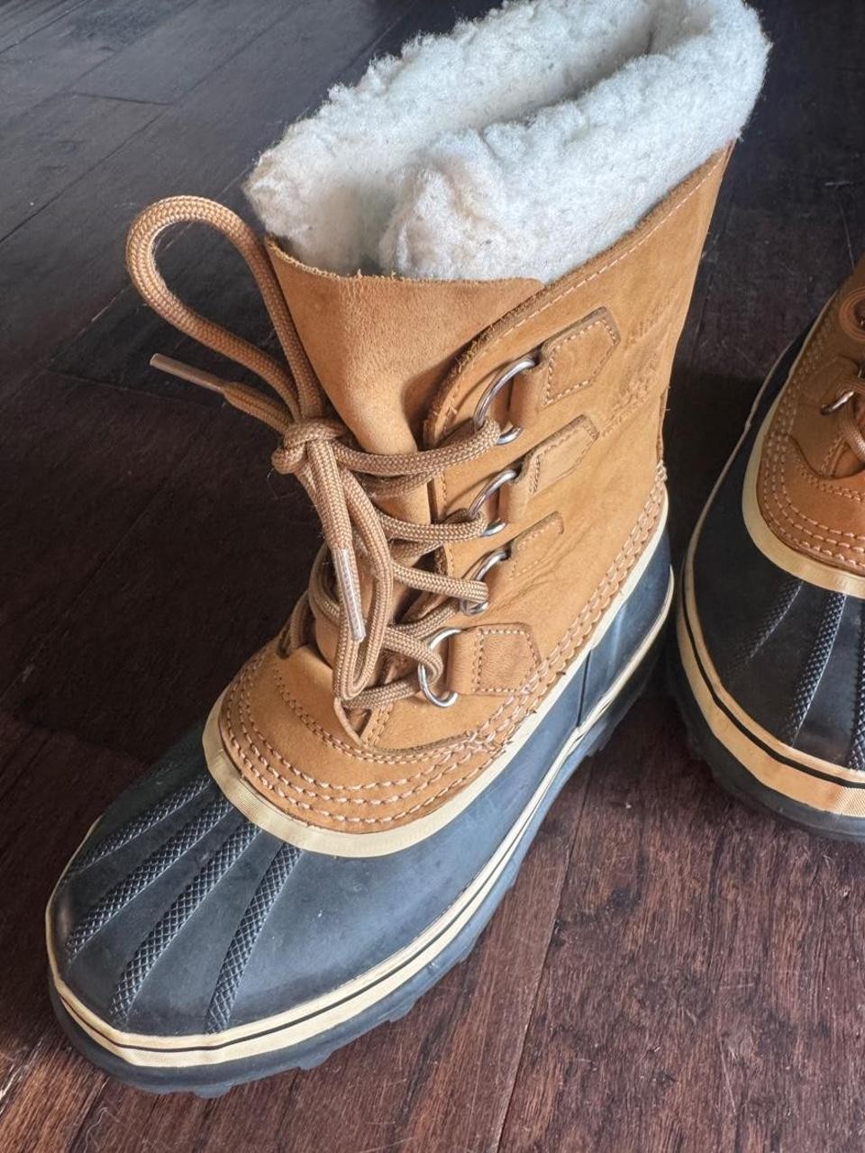 Sorel Caribou Women’s Winter Snow Boots Tan Brown Size 7 Waterproof, excellent