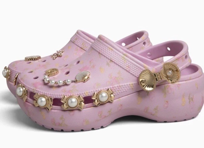 Love Shack Fancy x Crocs Platform Classic Clogs Women size 6