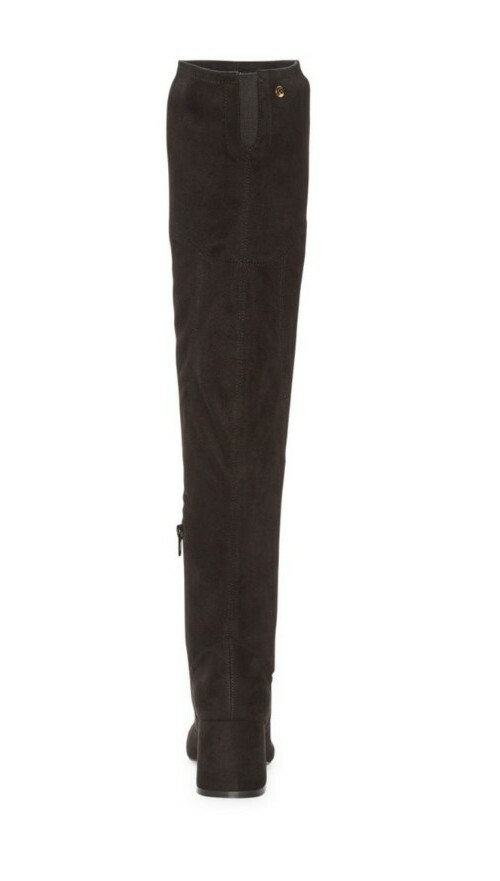 Liz Claiborne Women Gray Yorkshire Wide Calf Over Knee Boots Block Heel Size 5