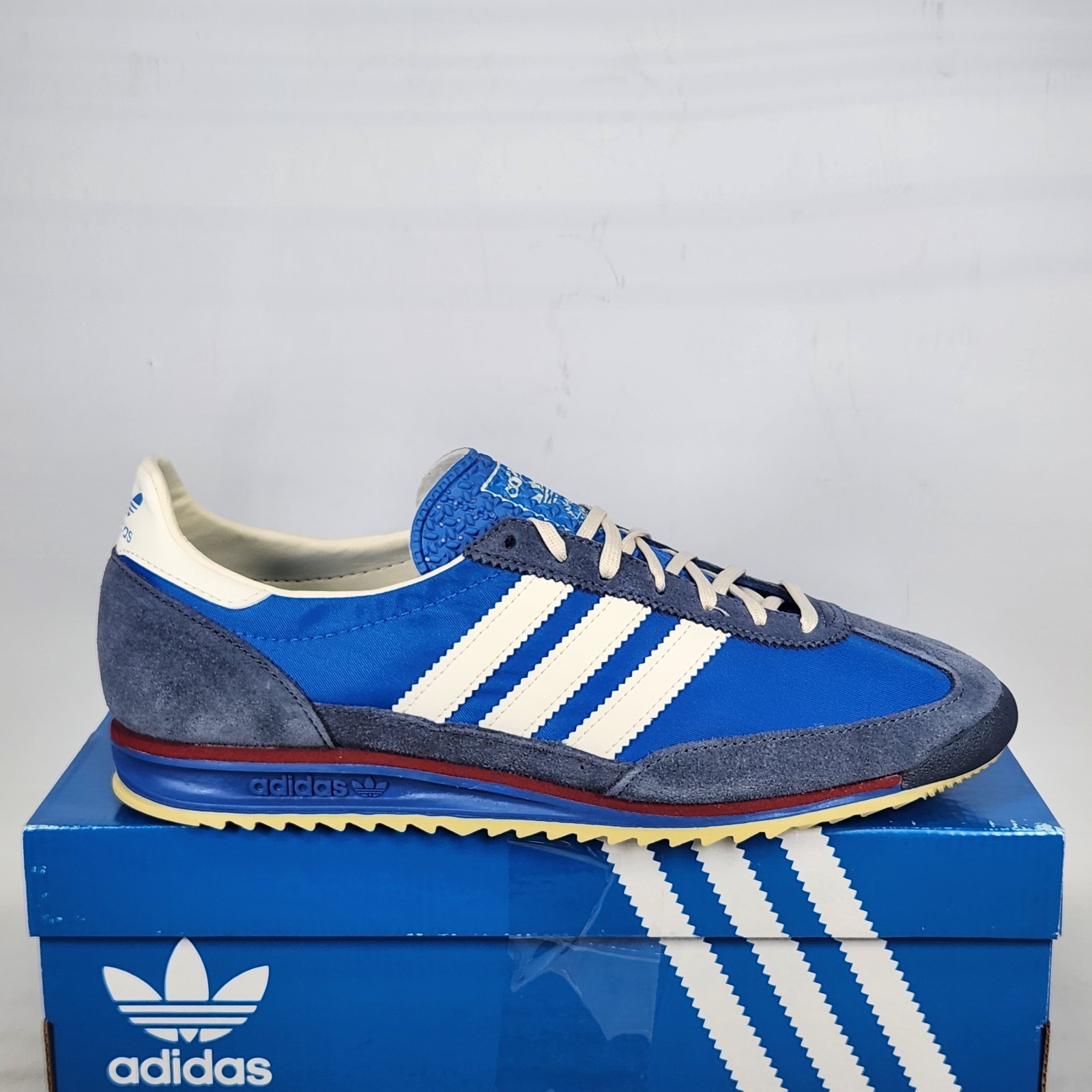Size 10.5 – adidas SL 72 OG – Blue Bird / Off White / Preloved Ink – Womens