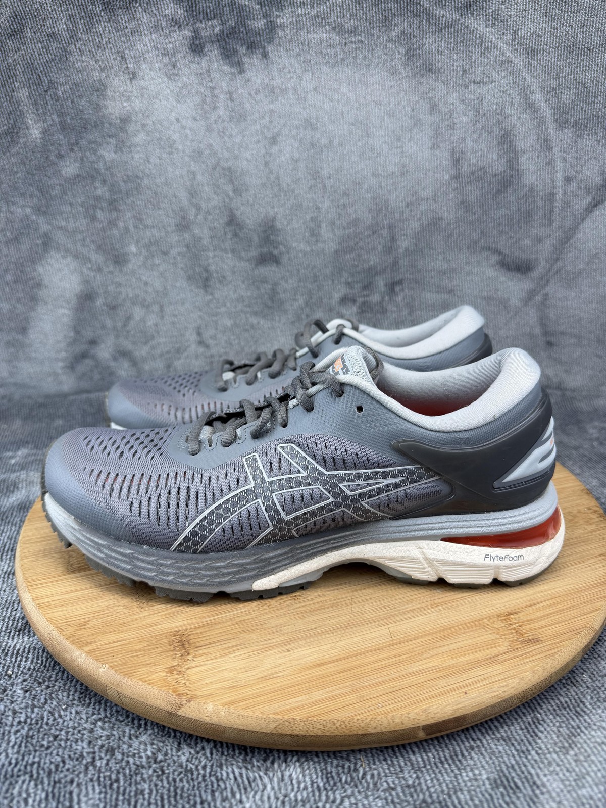 ASICS GEL-Kayano 25 Shoes Womens Size 8 Gray Mesh Running Sneakers 1012A026