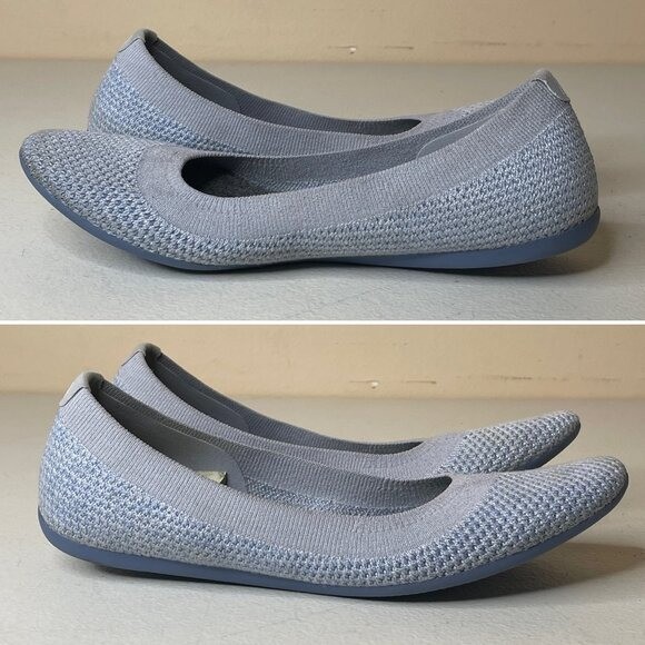 Allbirds Light Blue Whitecap Ballet Flats Tree Breezer Size 6.5