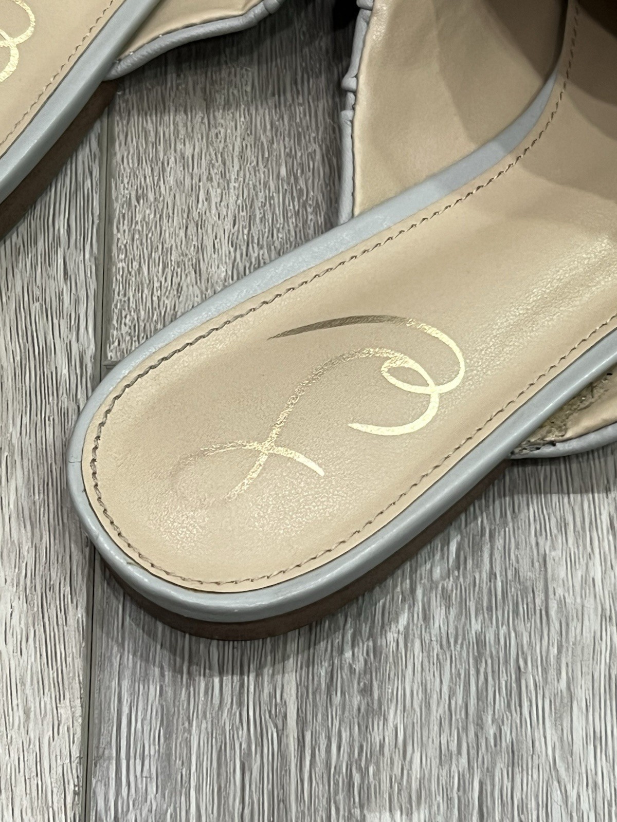 Sam Edelman Cecilia Mule Size 7.5M Flats Women’s Shoes Slip-On Gray Casual