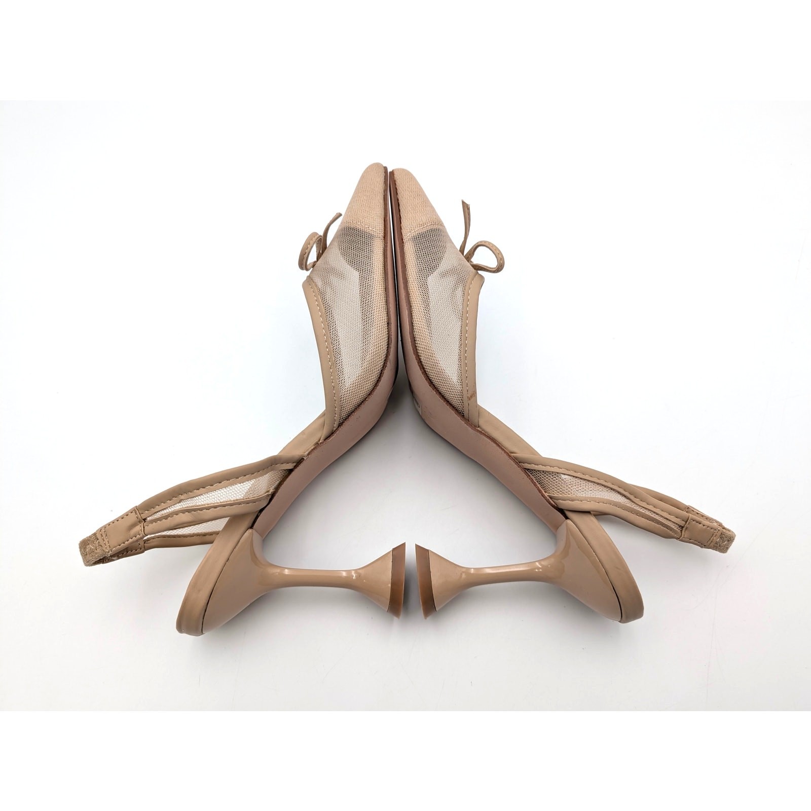 Chase and Chloe Sofie Heel Pump Pointed Toe Women’s Beige Size US5.5 EU35.5