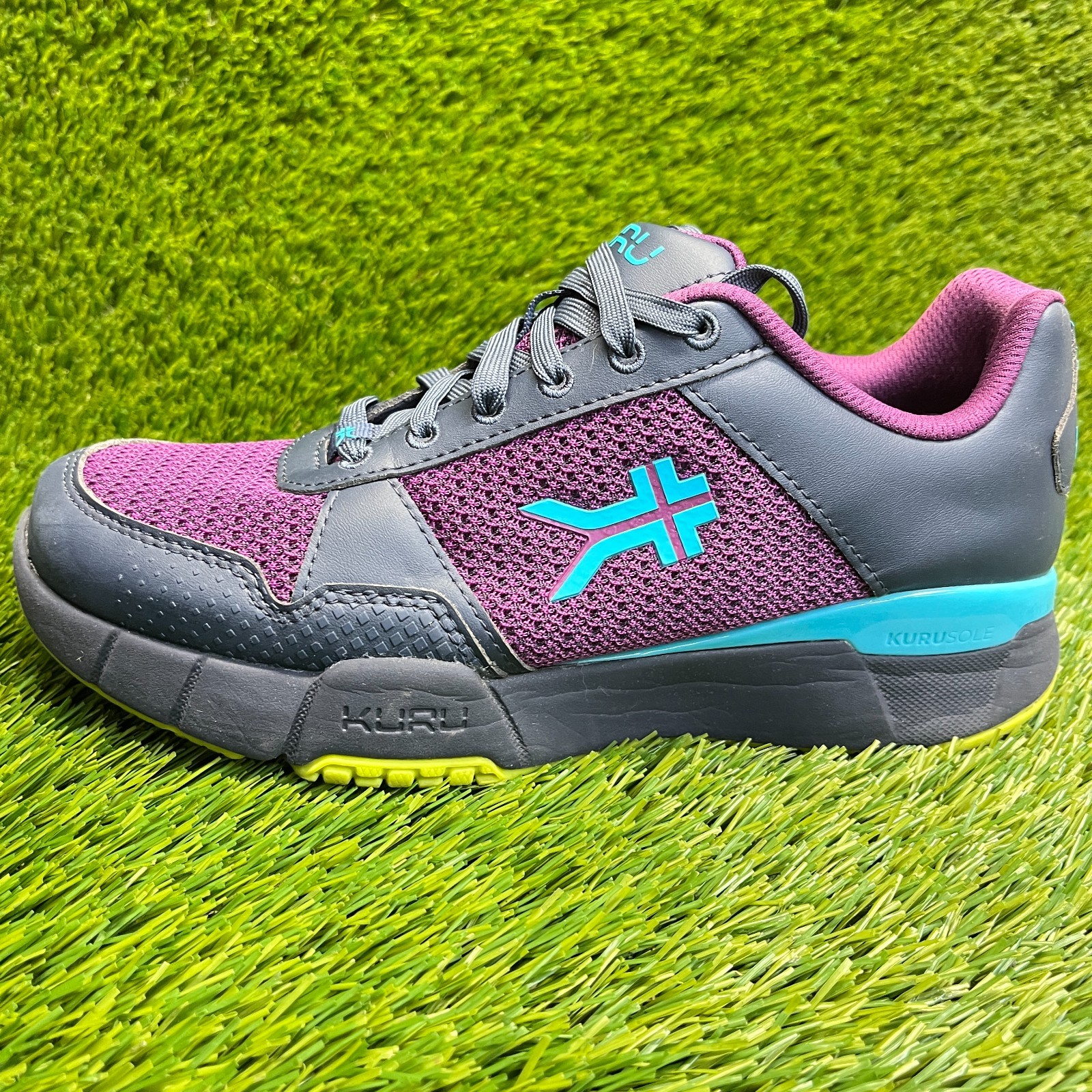 Kuru Quantum 2.0 Womens Size 8 Purple Blue Black Athletic Running Shoes Sneakers