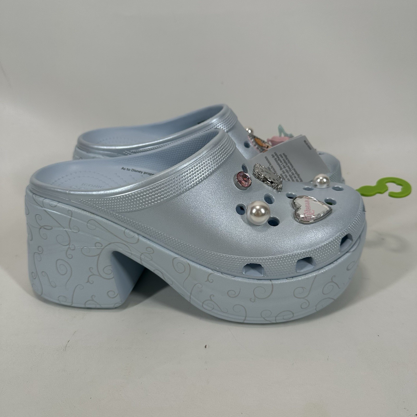 Disney Parks Cinderella Siren Platform Clogs for Adults by Crocs NWT (M8/W10)