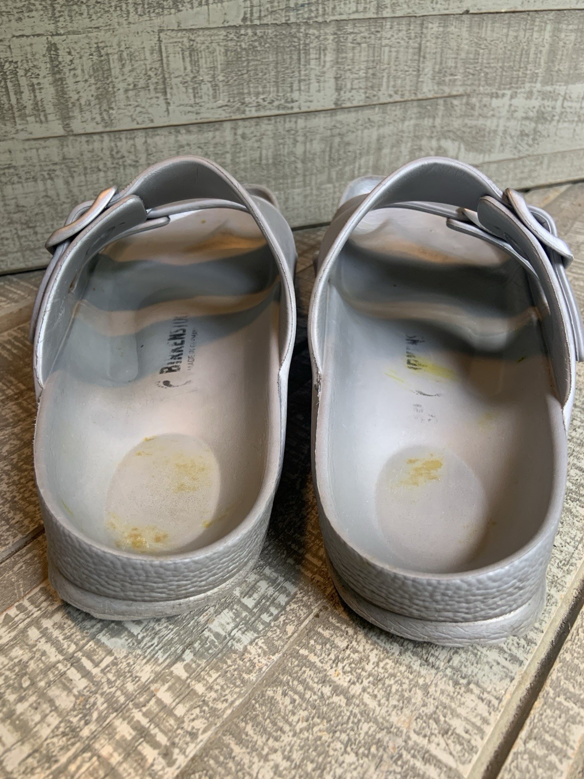 Birkenstock Arizona EVA foam sandals in Gray Silver Women’s Size 7 Slide Slip On