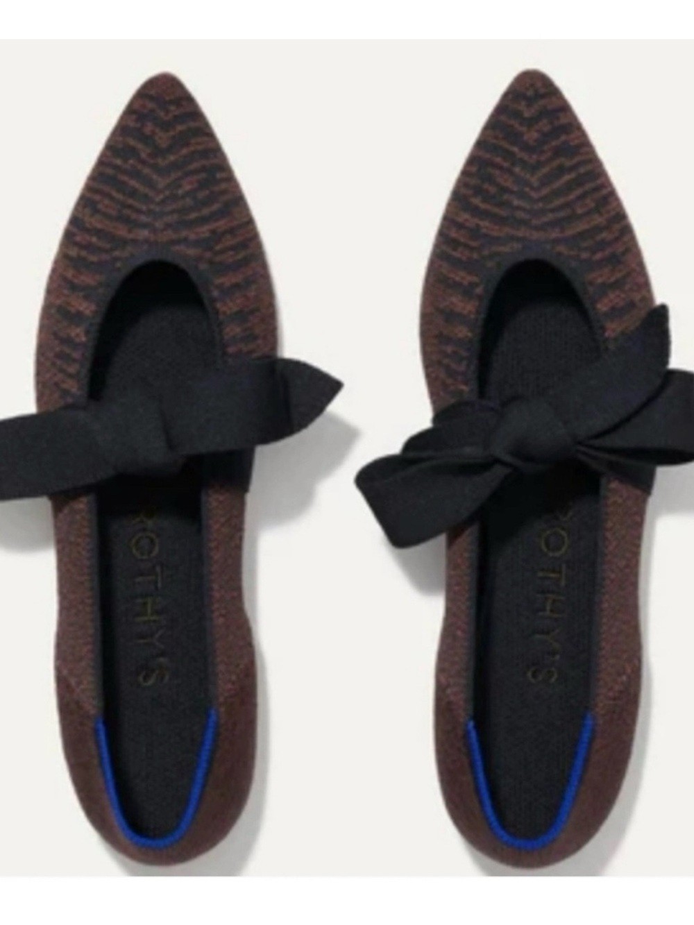 Women’s Rothy’s Retired The Point Mary Jane Twilight Flats with Bow Size 9