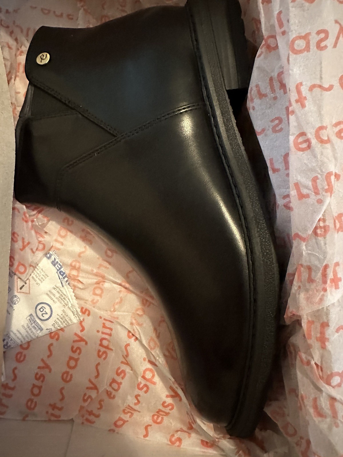 Easy Spirit Womens JAESON3 Black Ankle Boots 9.5 Medium (B,M) BNIB