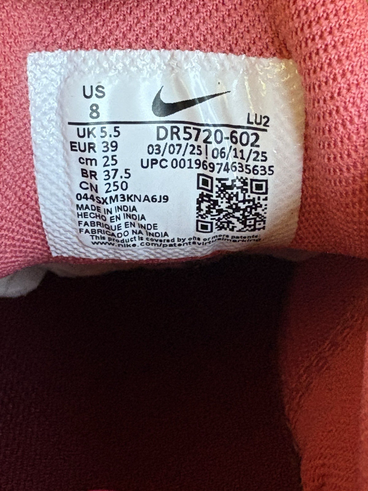 New Nike Zoom Bella Adobe Red White Size 8 Womens Sneakers Shoes