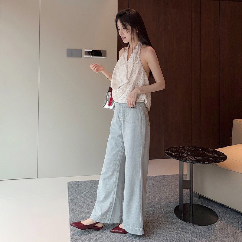 Elegant Pointed Toe Slingback Flats Concise Low Heel Shoes Ladies Mules Pumps