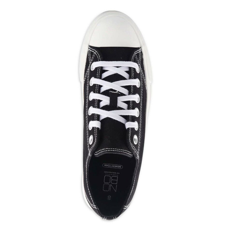 No Boundaries Women’s Platform Classic Lace Up Casual Shoe NEW
