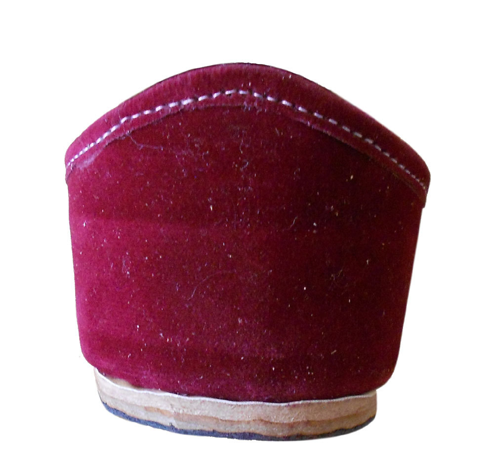 Women Shoes Indian Handmade Mojaries Leather Maroon Flats Loafers Jutties US 6-9