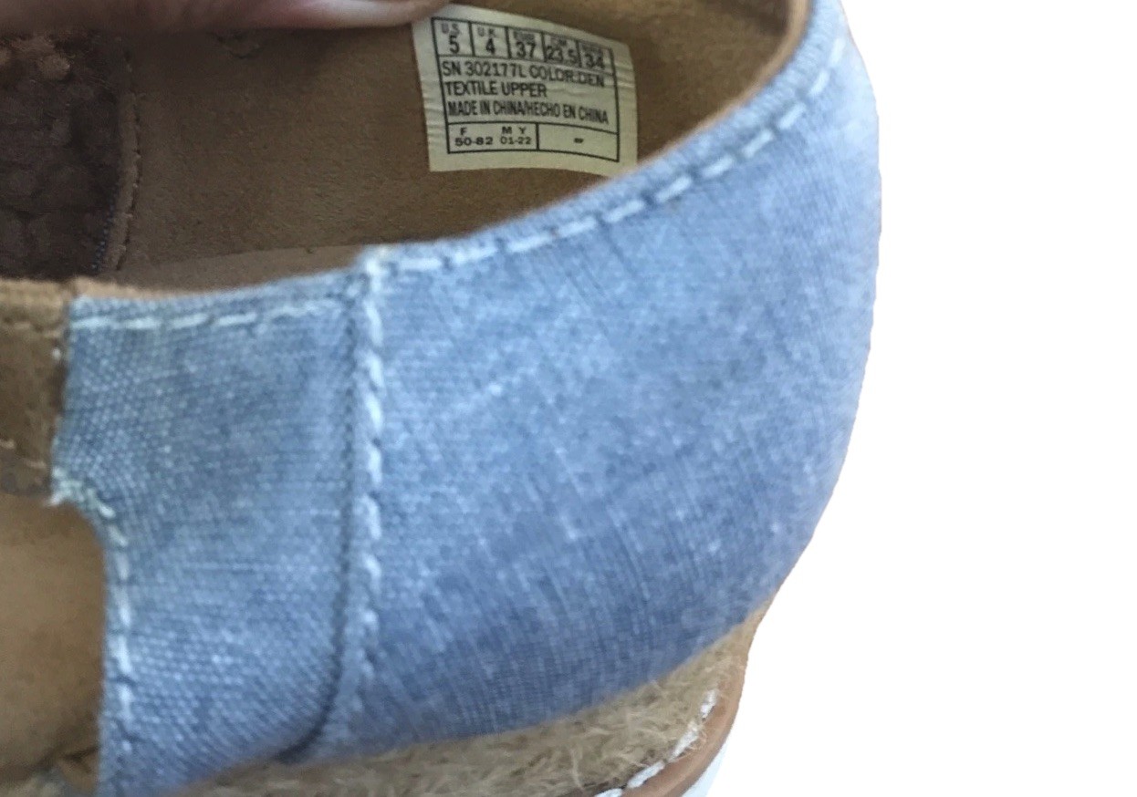 Skechers Blue Brown White Straps Adjustable Sandals Womans US 5 *See Description