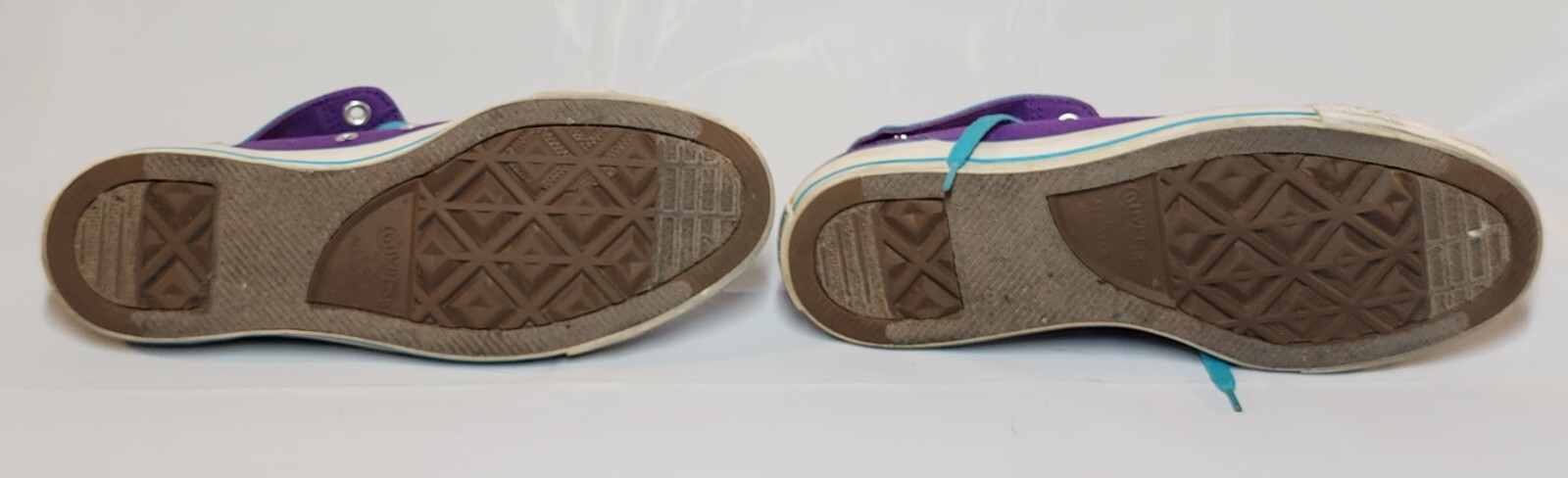 Converse All Star Snap Low Top Size 9.5 Teal and Purple (men’s size 7.5)