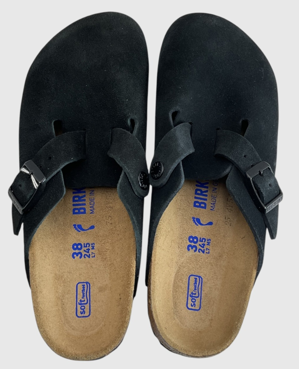 Birkenstock Boston Women’s Size 7 US 38 EU Black Clogs Soft Footbed Narrow