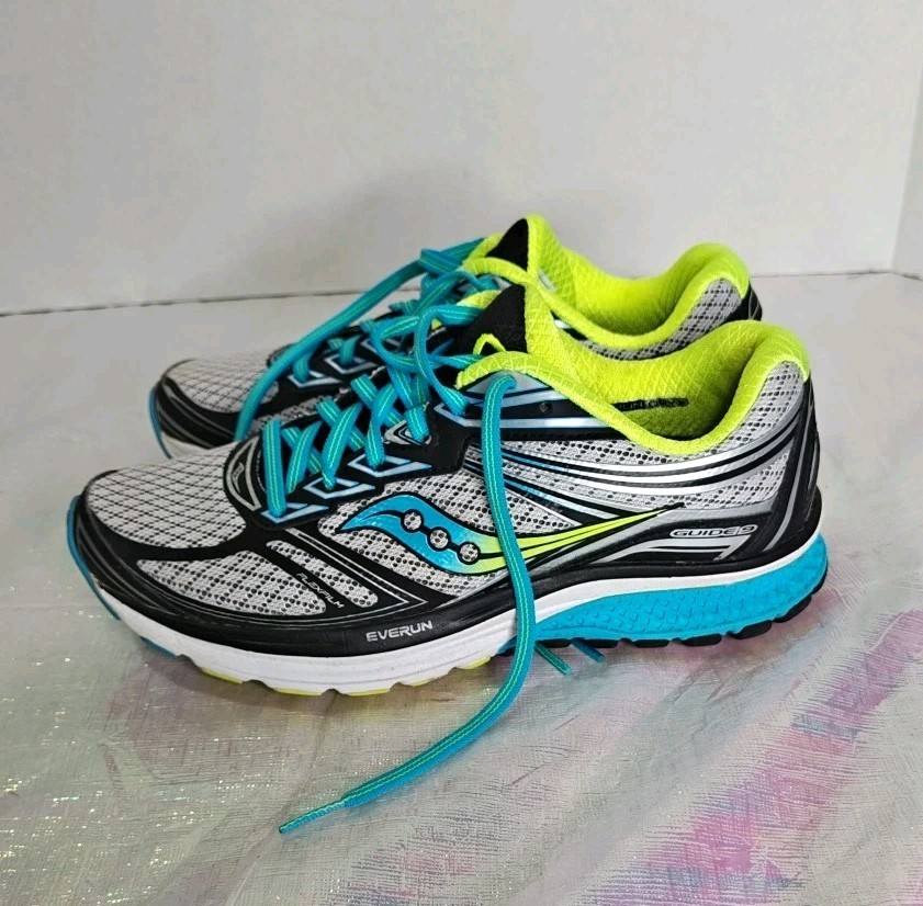 Saucony Everun Guide 9 Size 6.5 Women Running Shoes 8mm Offset Run-dry S10295-1