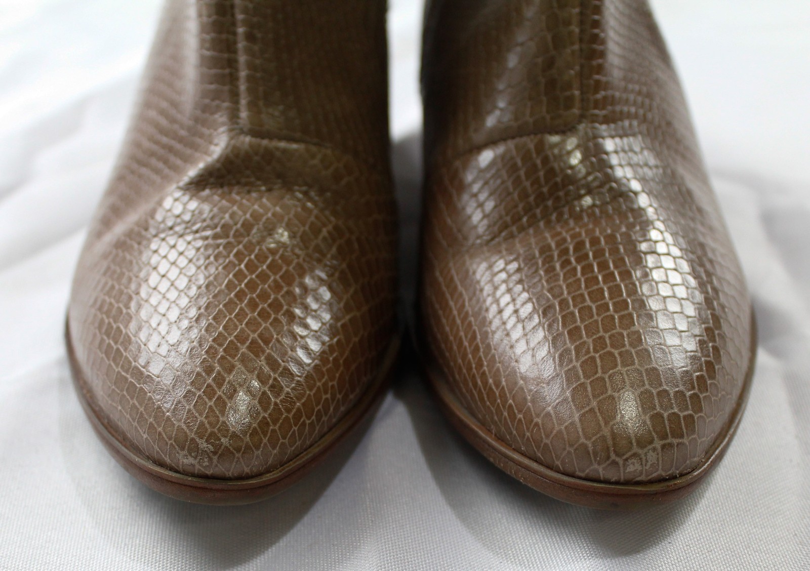 Rockport Women’s Geovana Snake Skin Ankle Boots LB3 Khaki US:6 UK:3.5 EU:36