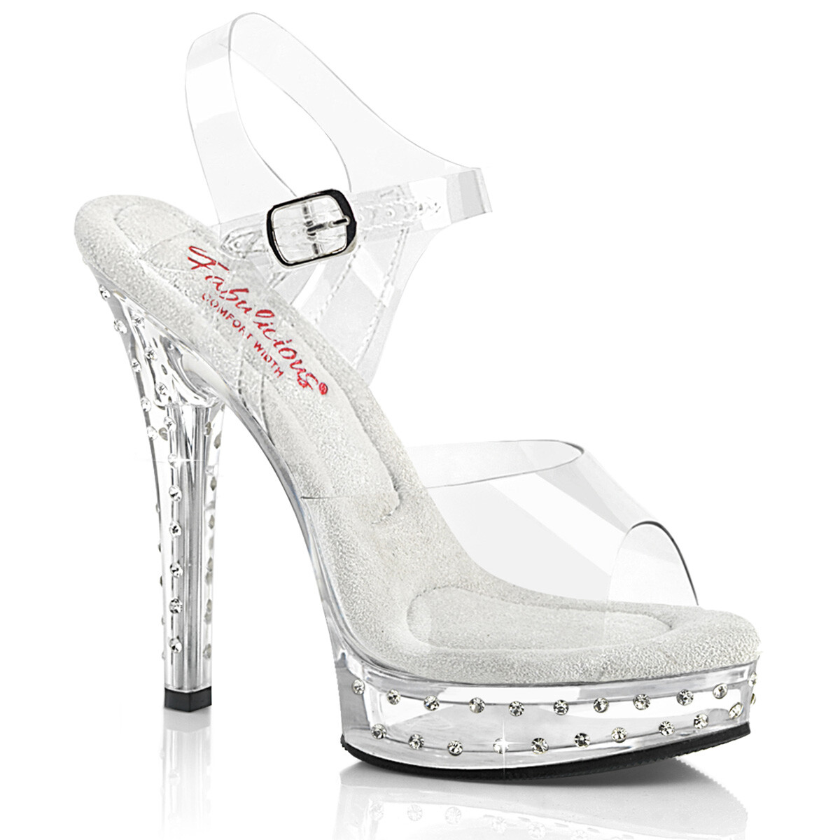FABULICIOUS MAJESTY-508SDT Women’s 5″ Heel Platform Ankle Strap Sandal Shoes