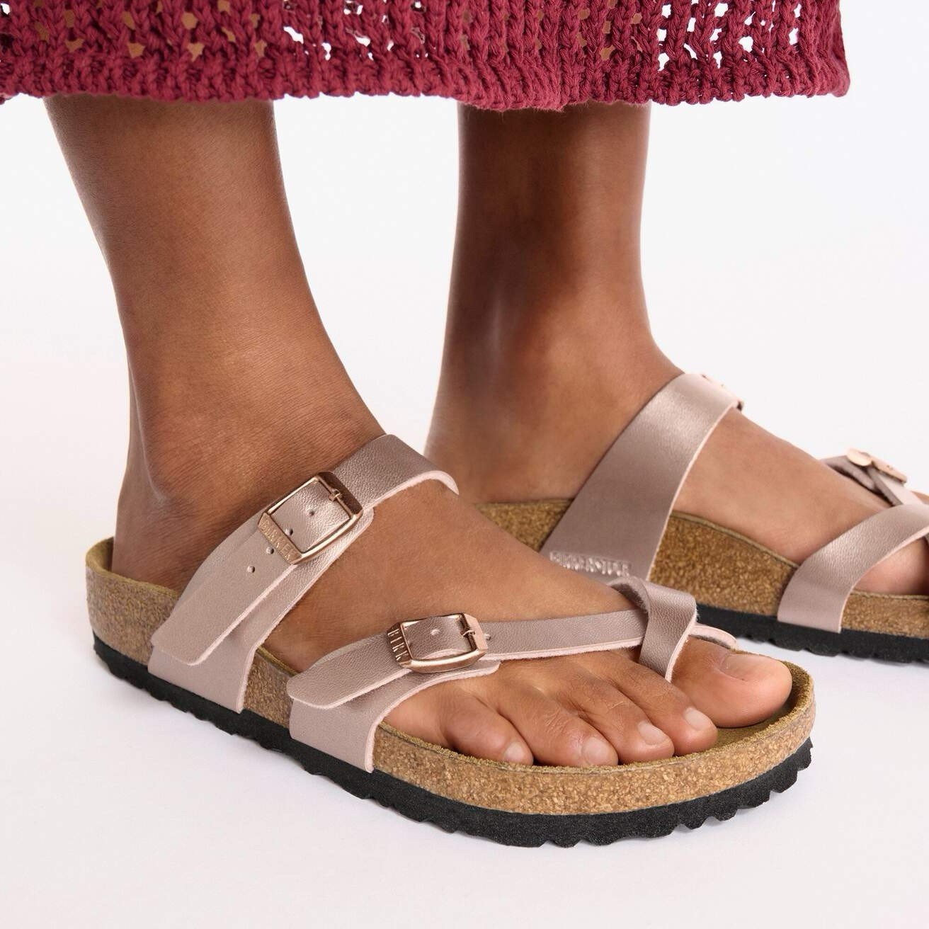 BIRKENSTOCK Women’s Sz 7-7.5 M/EUR 38 MAYARI Birko-Flor 102983 Copper MSRP $113