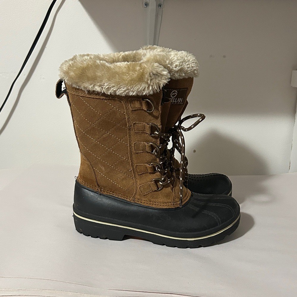 Magellan Outdoors Tan and Black Winter Boots