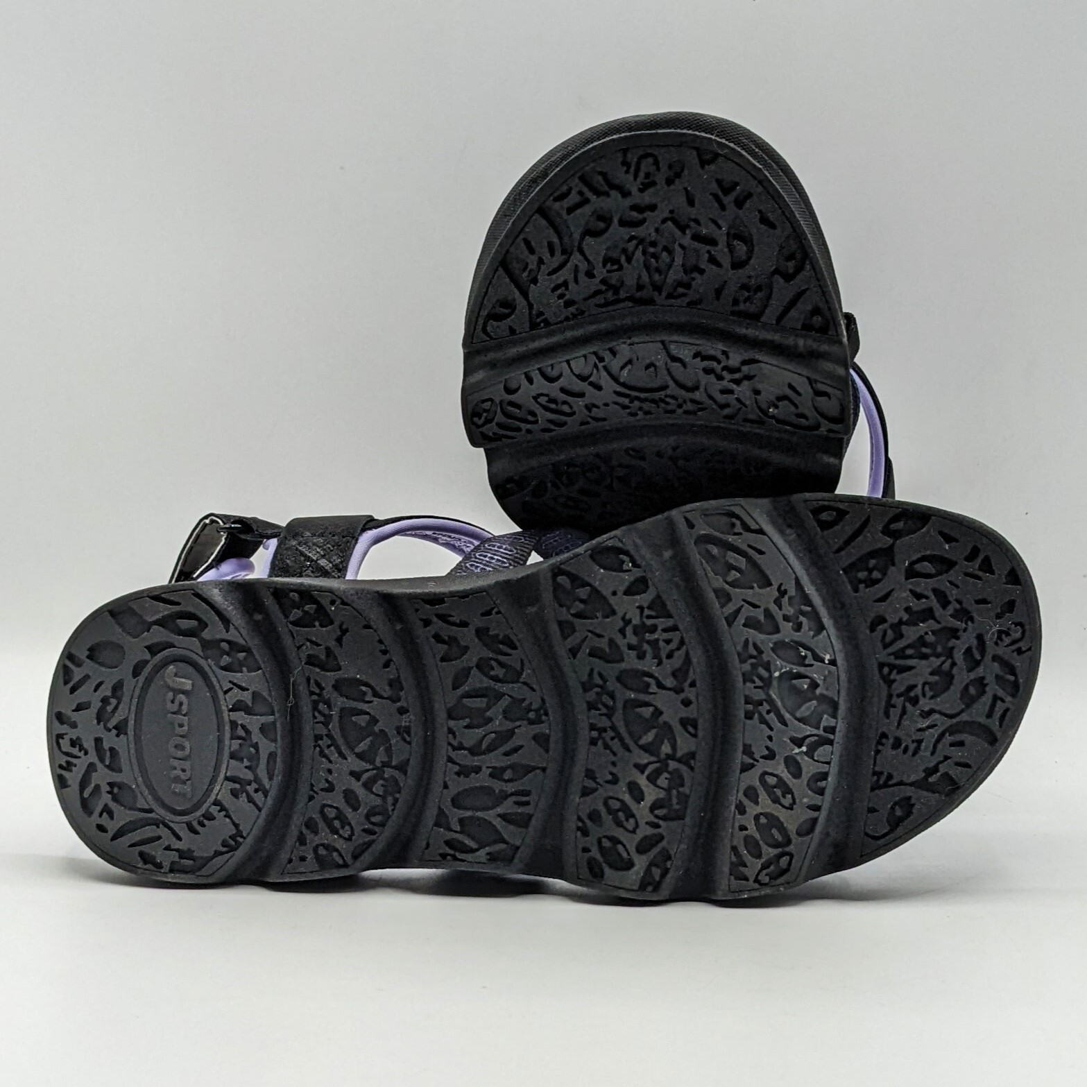 Jsport KAIA Women’s Sports Sandal – Adjustable Straps (Black/Purple) Pick Size
