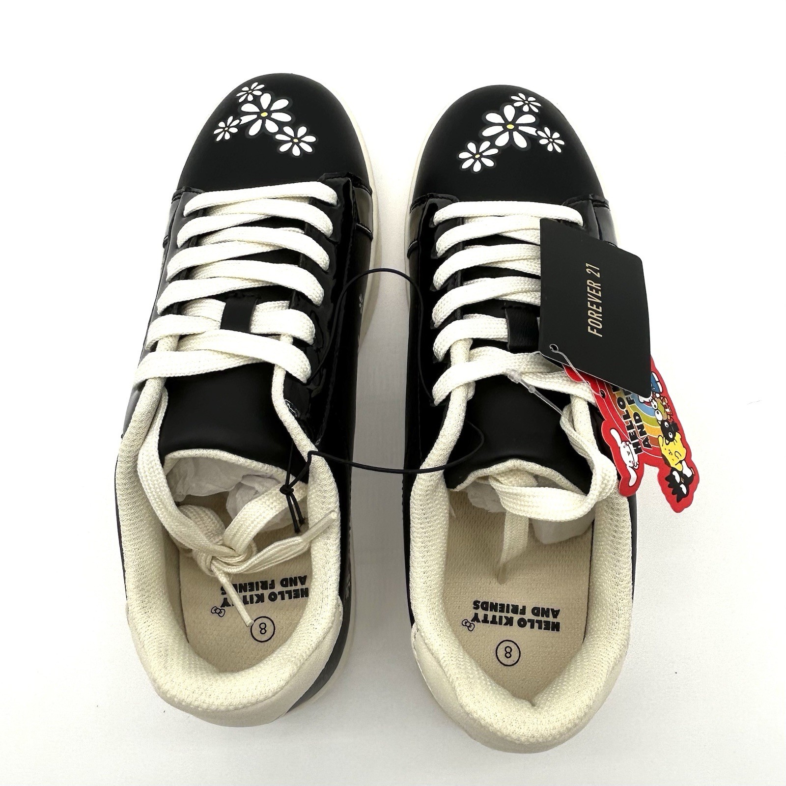 Hello Kitty & Friends Black Sneakers Shoes Sanrio Limited Edition Size 8 NWT