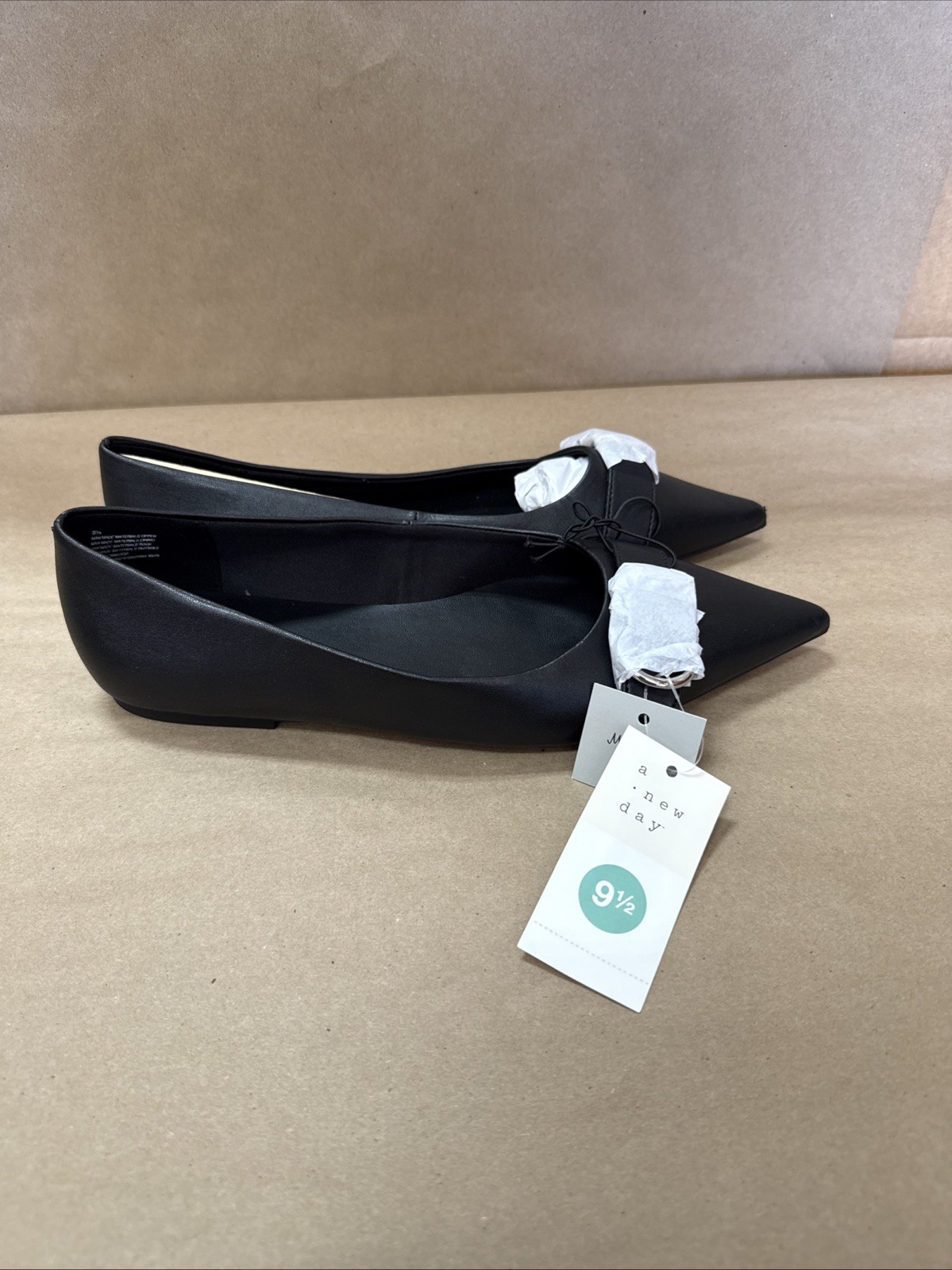 A New Day – Women’s Black 9.5 Valentina Pointed Toe Flats SEE DESCRIPTION