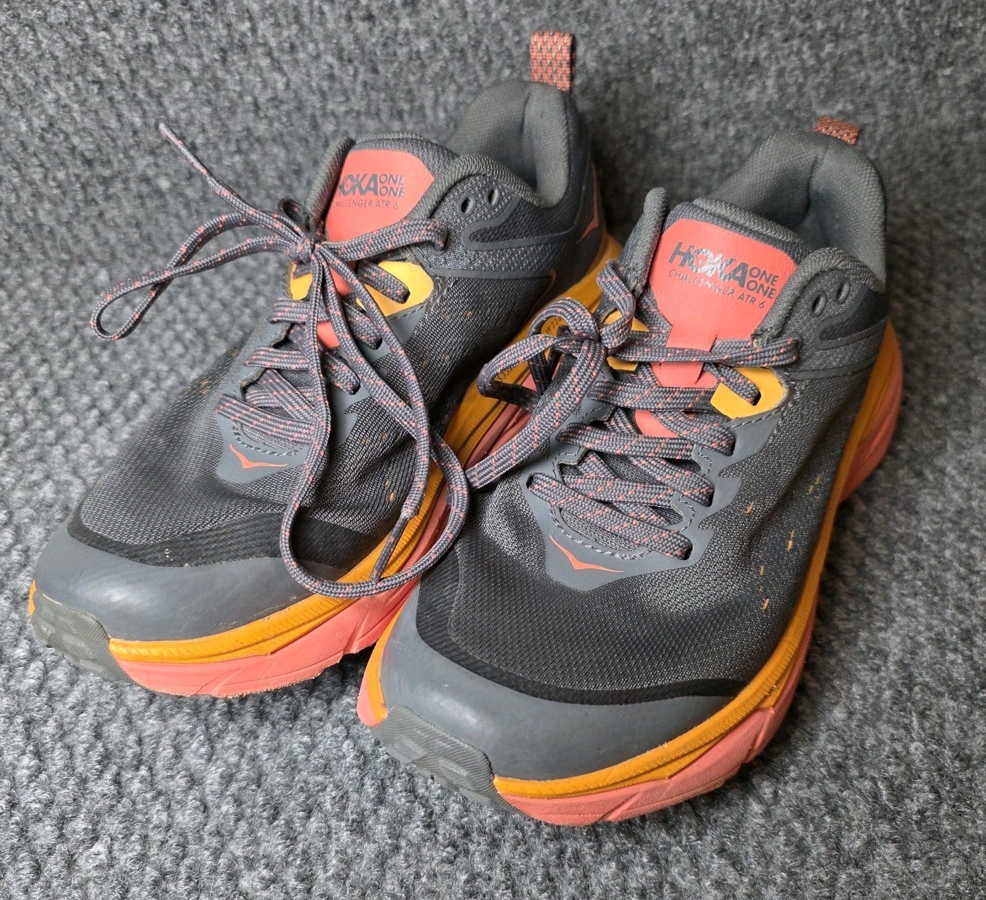 Hoka One One Challenger ATR 6 Shoes Castlerock And Camellia Womens Size 7 D