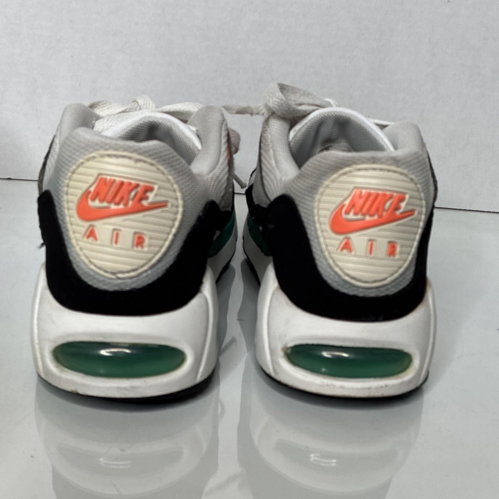 Nike Air Max Correlate Low Top Lace-Up Sneakers White/Black/Green/Orange