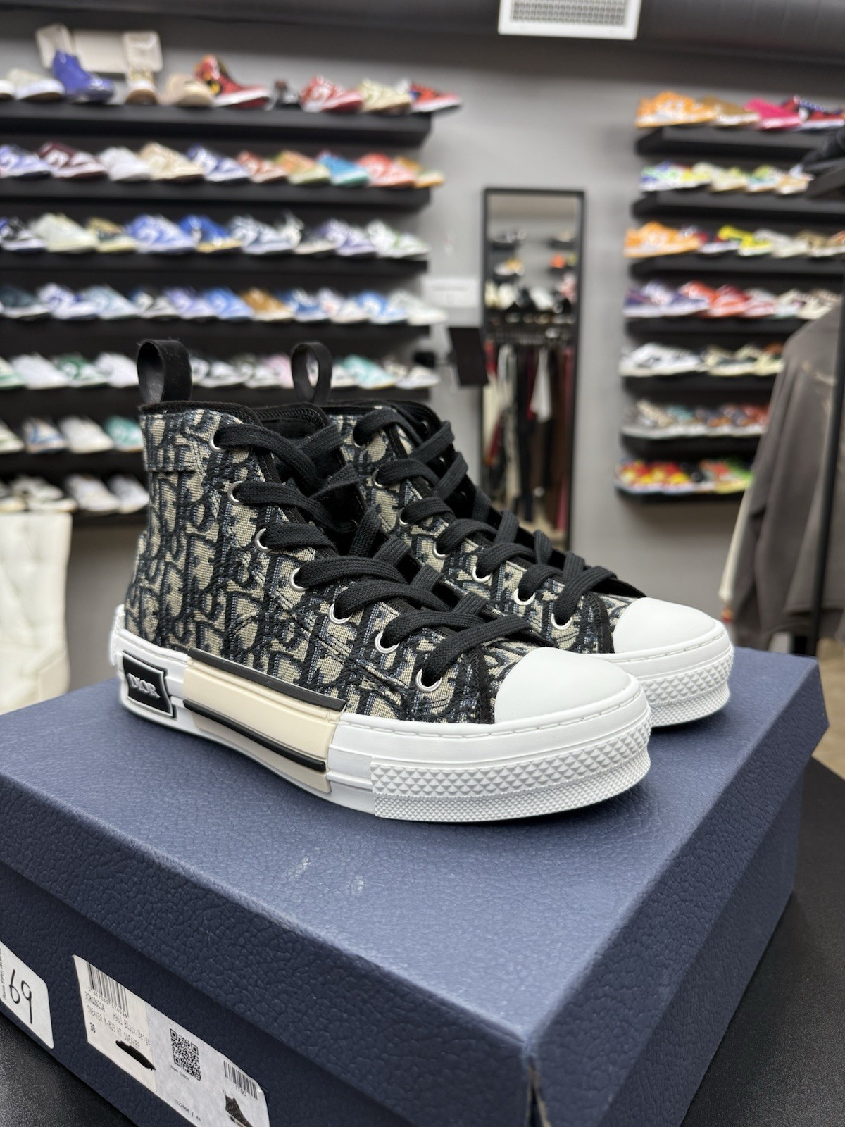 AUTHENTIC DIOR B23 WOMENS OBLIQUE HIGH TOP SNEAKERS SZ 36 EU / 6 US 🔥
