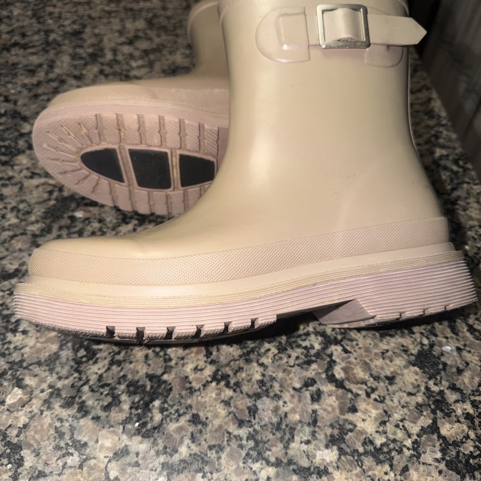 CHOOKA RUBBER LINED PULL ON WOMEN’S RAIN BOOTS 9M BALLARD MID Lined Foam Insole