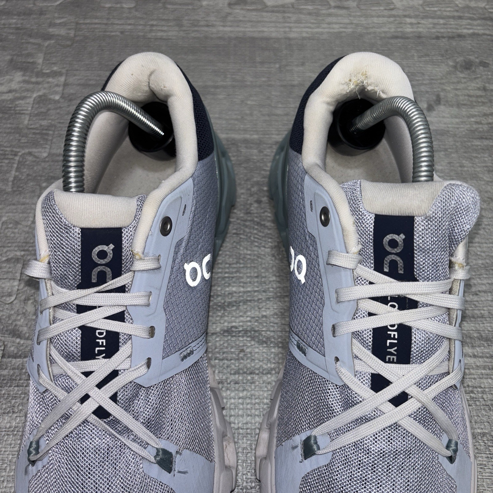 On Cloud Cloudflyer 4 Womens Running Shoes Sneakers Size 10 Blue Gray