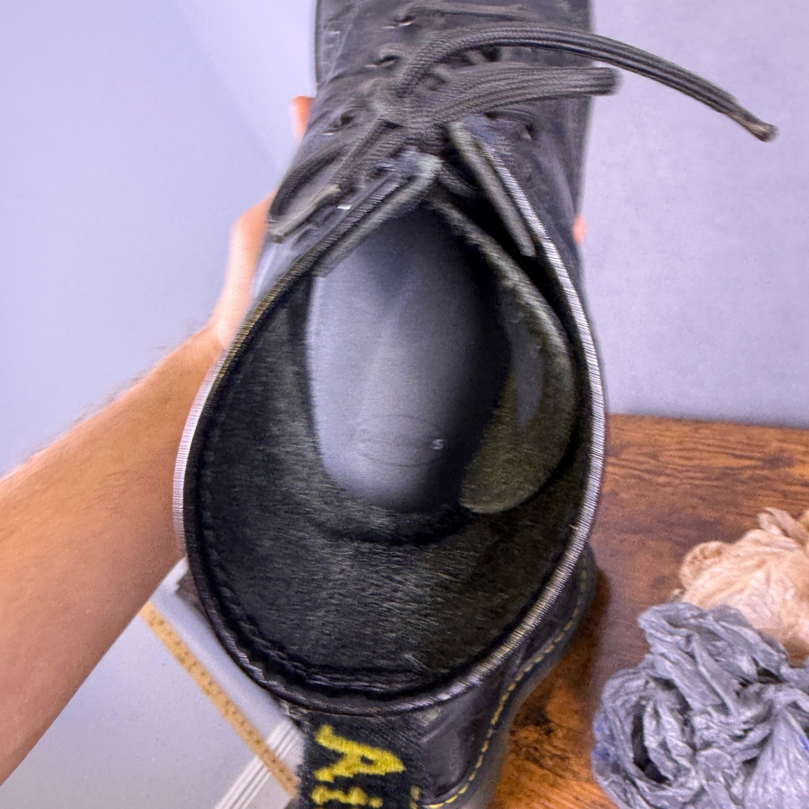 VTG Dr. Martens Boots 1460 Womens 10 Combat Distressed Y2k Goth Punk Grunge