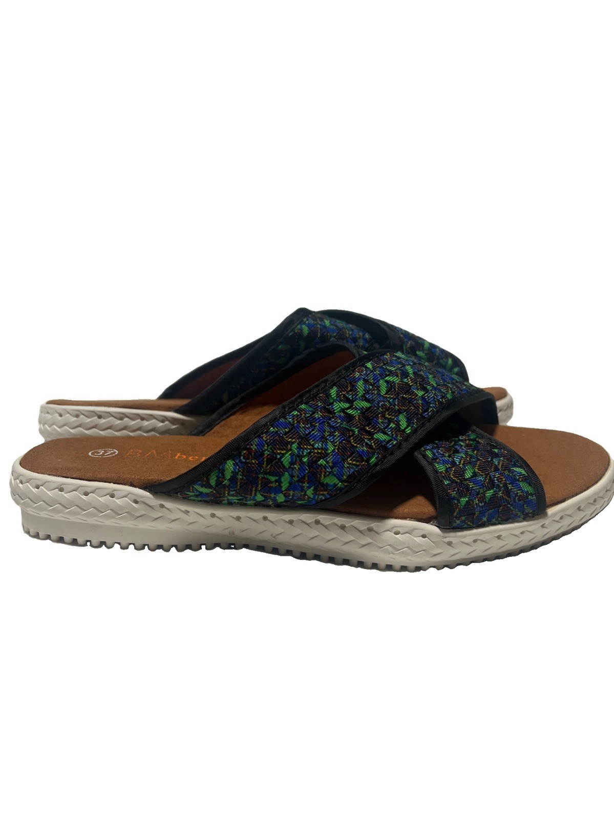 Bernie Mev- AVON- Slip-on Flat Sandals- Peacock- Women’s EU 37/US 6