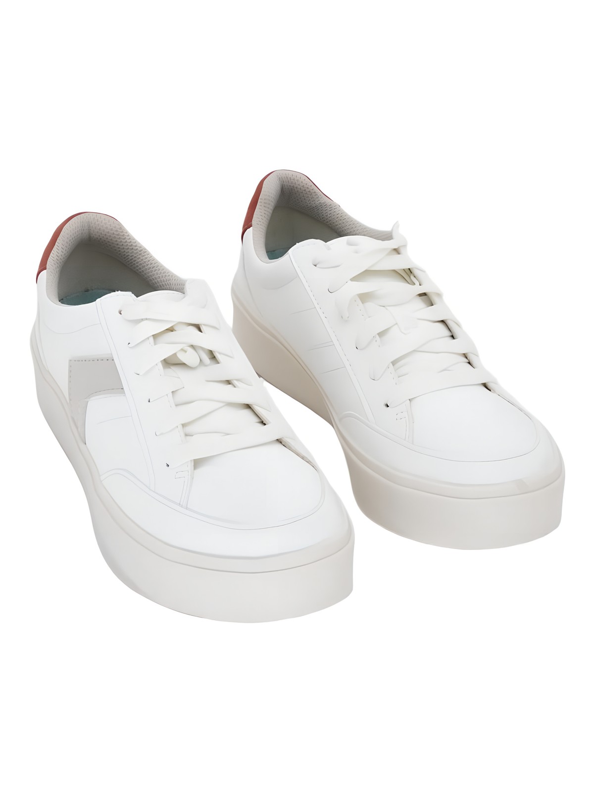 Dr. Scholls Womens Madison-Lace Sneaker Round Toe White US 6M EU 36