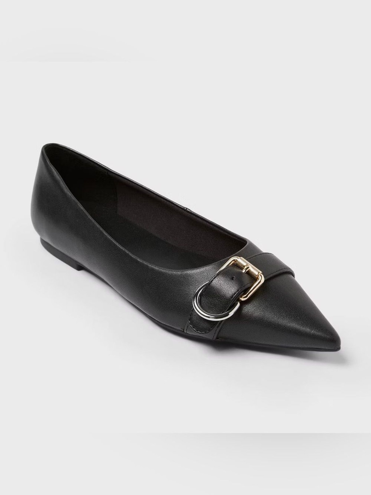 A New Day Target Valentina Pointed Toe Flats Buckle Memory Foam Size 6.5 New