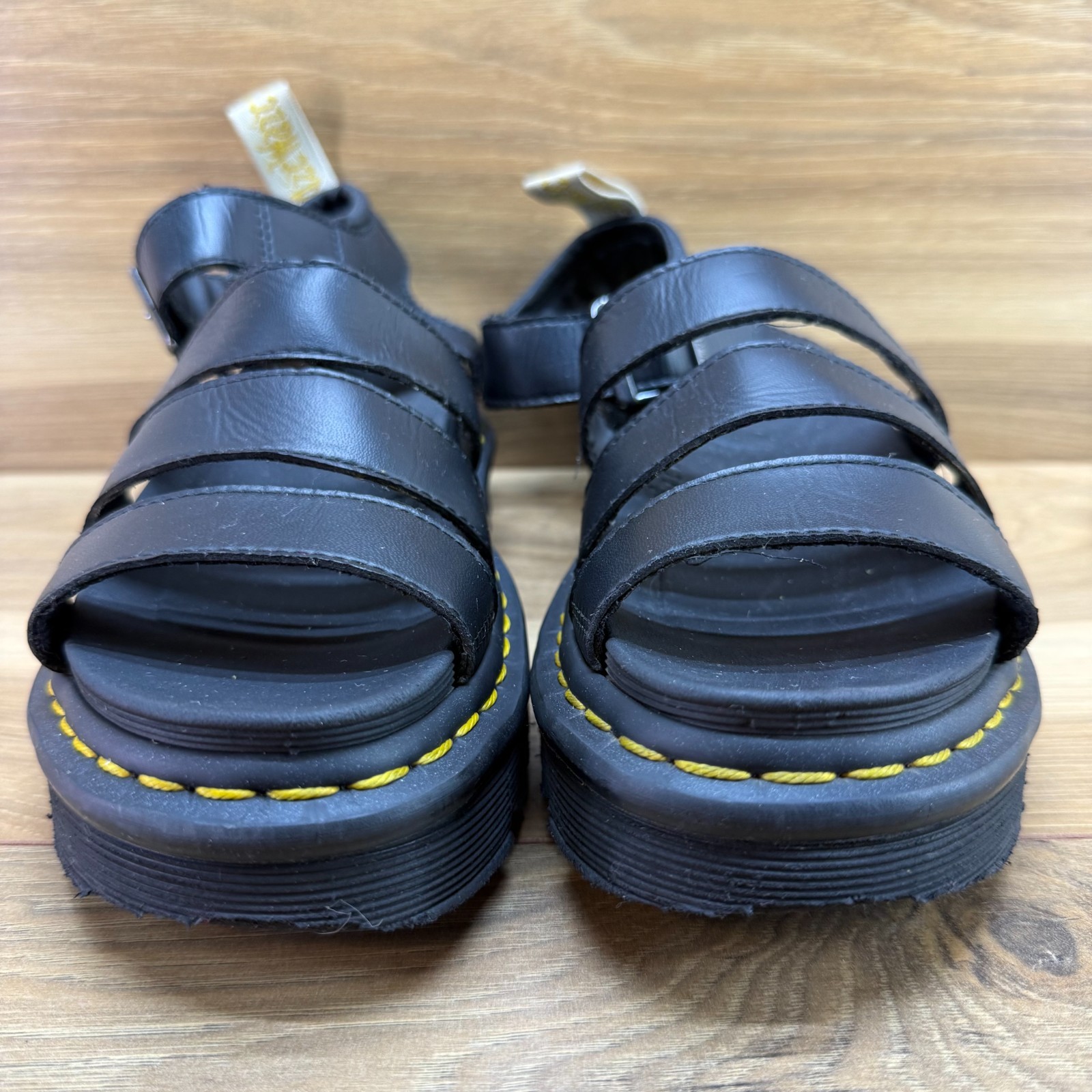 Dr.Martens Blaire Sandals Womens 5 Black Strappy Air Wair Chunky Platform Punk