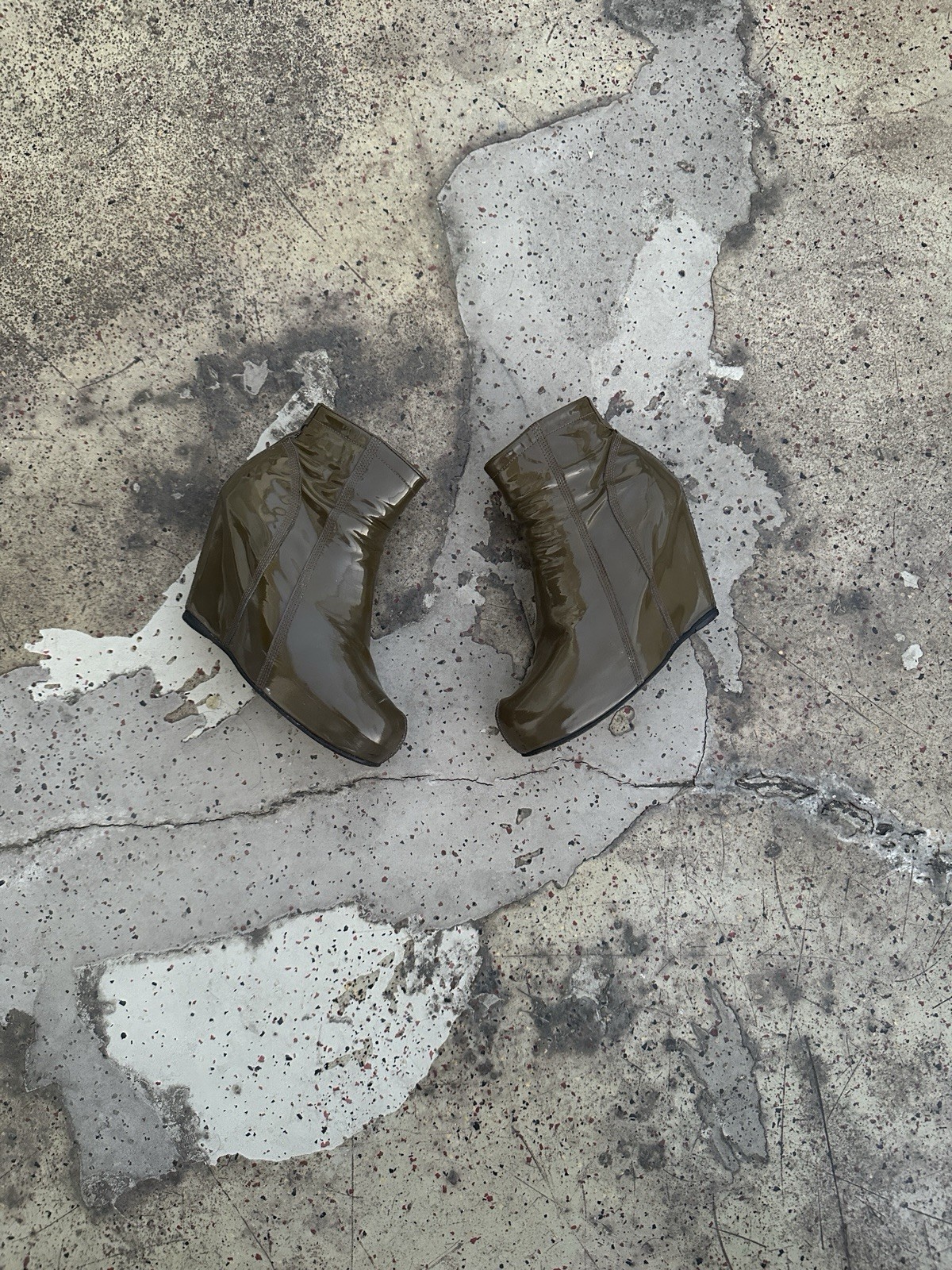 Rick Owens Wedge Ankle Boots