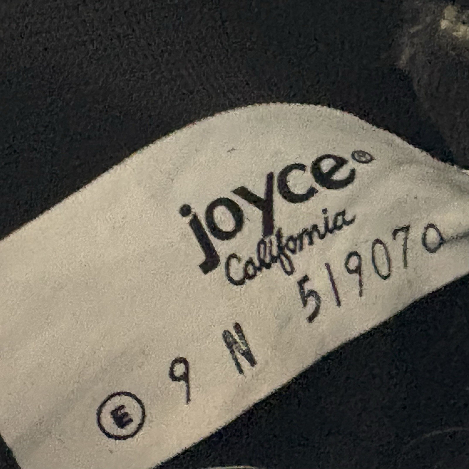 VTG 1980’s Joyce California Black Low Heel Leather Half Boots Sz 9N Narrow AAA