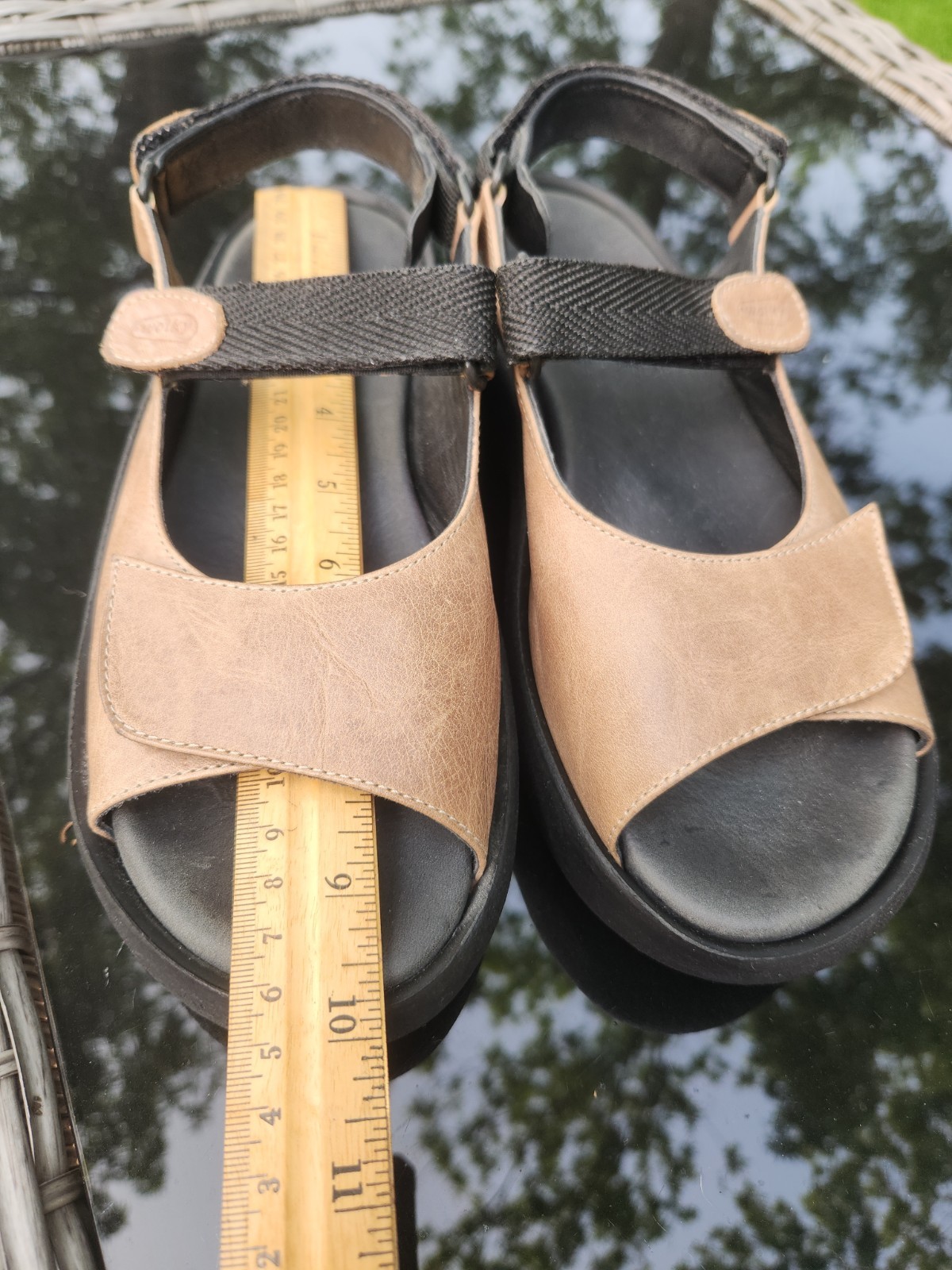 Wolky JEWEL Sandal Tan Brown Smooth Leather Sz EU 39 US 8.5 Comfort Walking Shoe