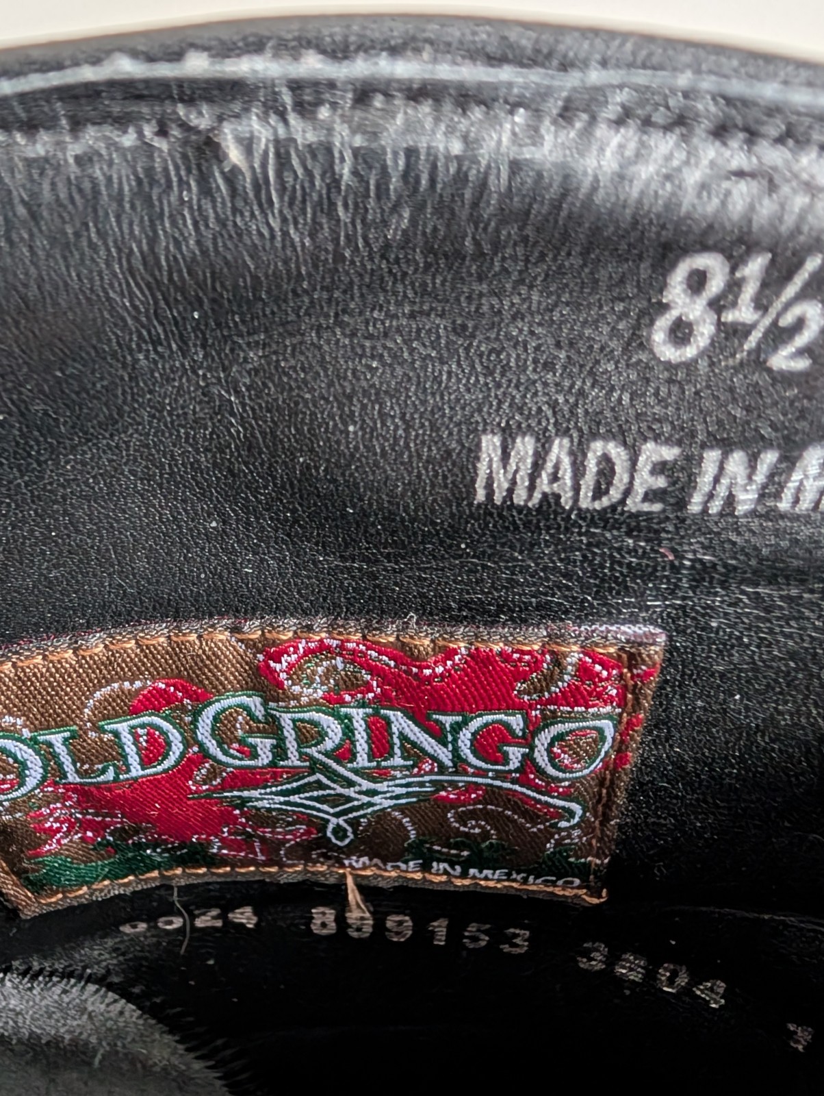 OLD GRINGO MISS MATCH PHIA COWBOY BOOTS RIGHT BOOT US10 LEFT BOOT US8.5