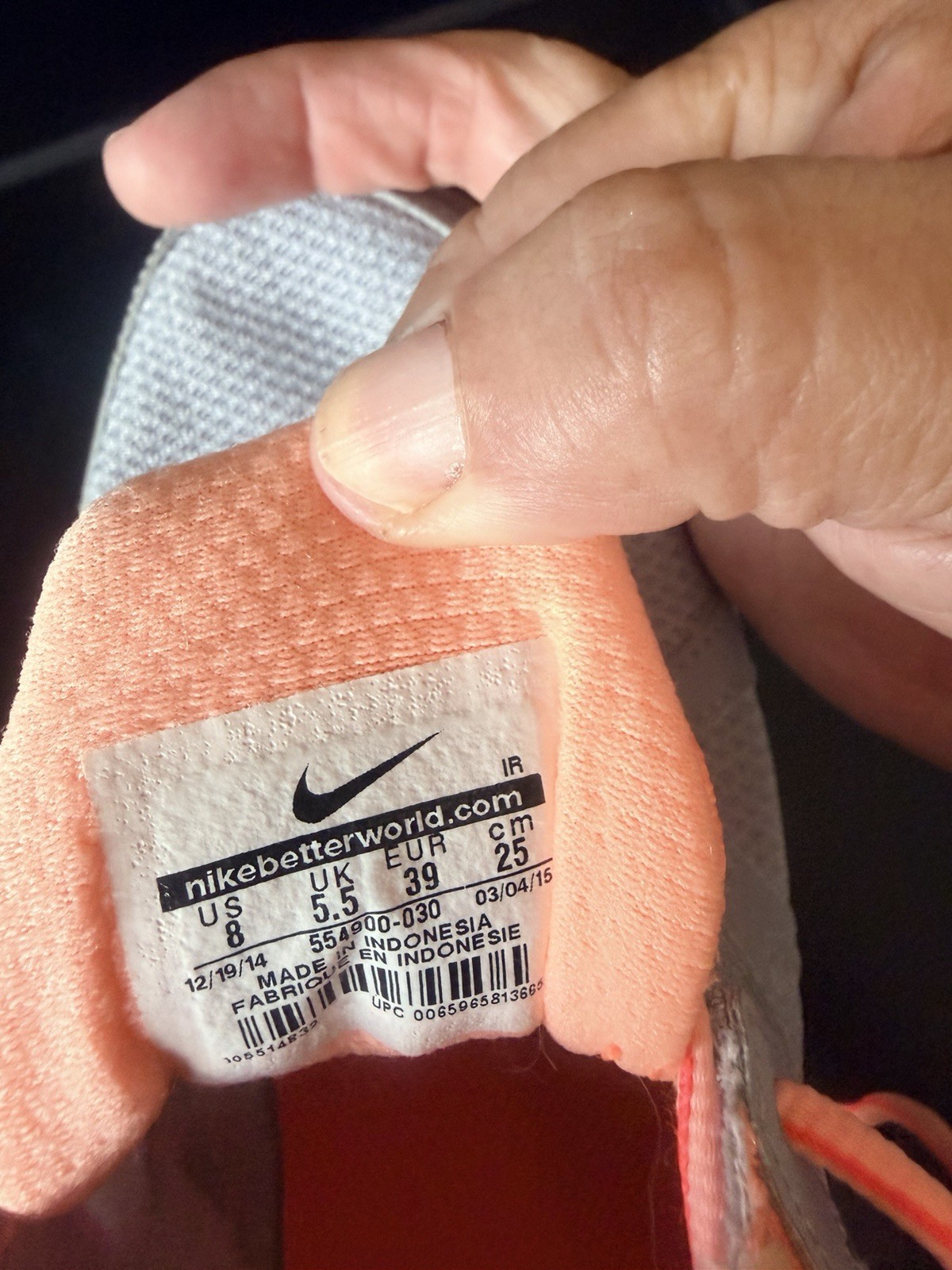 Nike Revolution 2 Women’s Low Top Lace-Up Running Sneaker Gray/Orange 554900-030