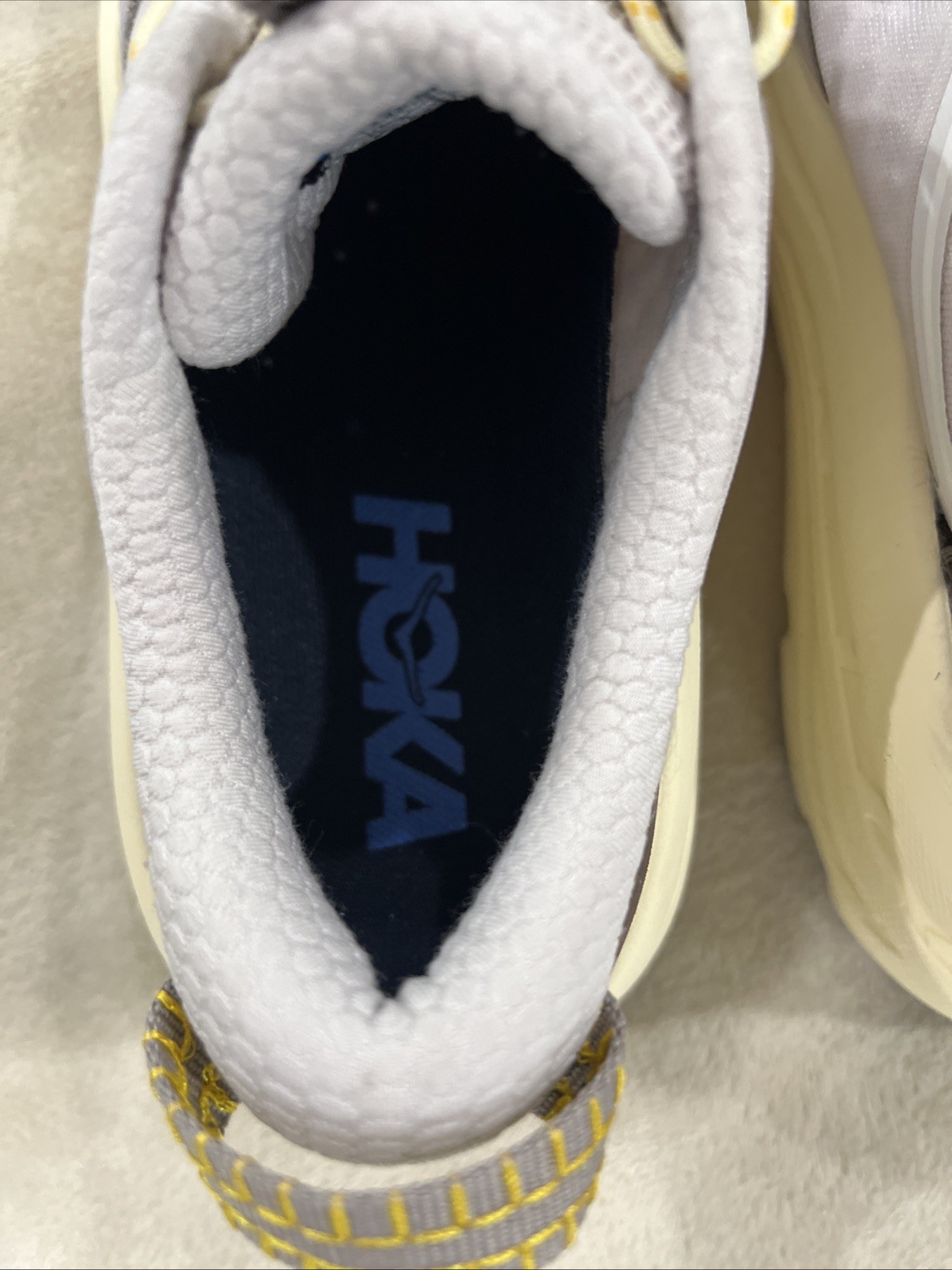 Hoka Bondi B3LS Sneakers Gray Blue Running Shoes Men’s 6 Women’s 7