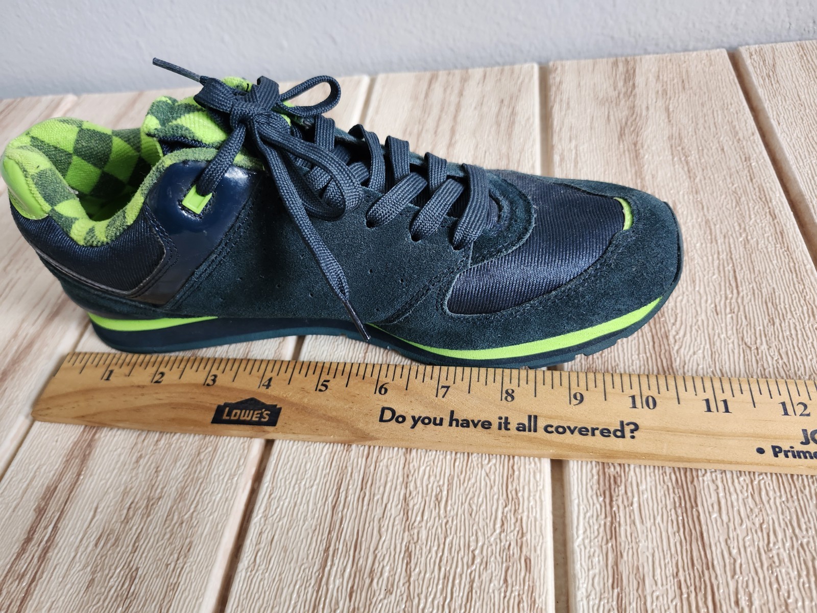 Frontline FL10 Dance Sneakers Blue Navy and Electric Green Women’s 9.5
