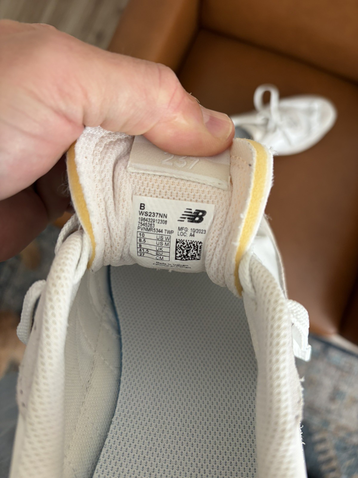 New Balance 237 Womens Size 10 Gray White Athletic Running Walking Shoes