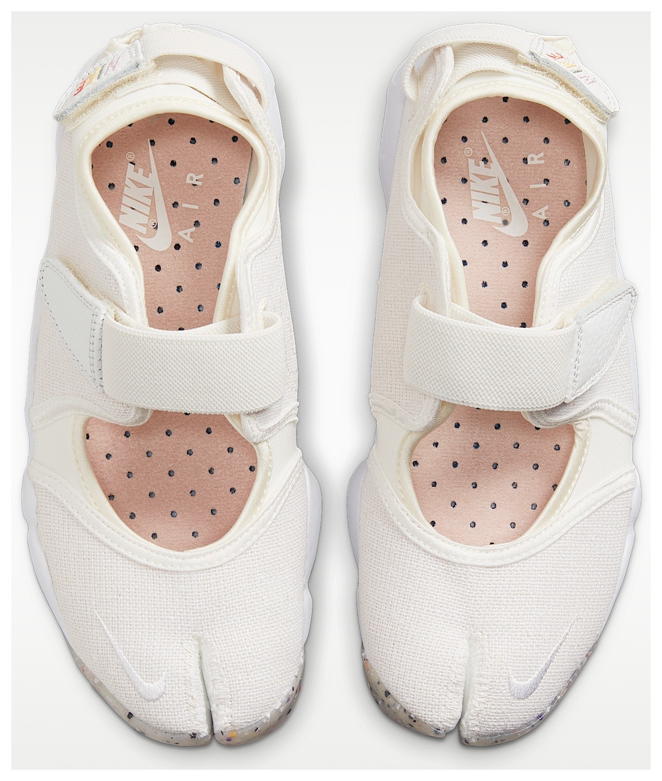 Nike Air Rift DJ4639-121 Split Toe Sandals Women’s Summit White Sail Coconut